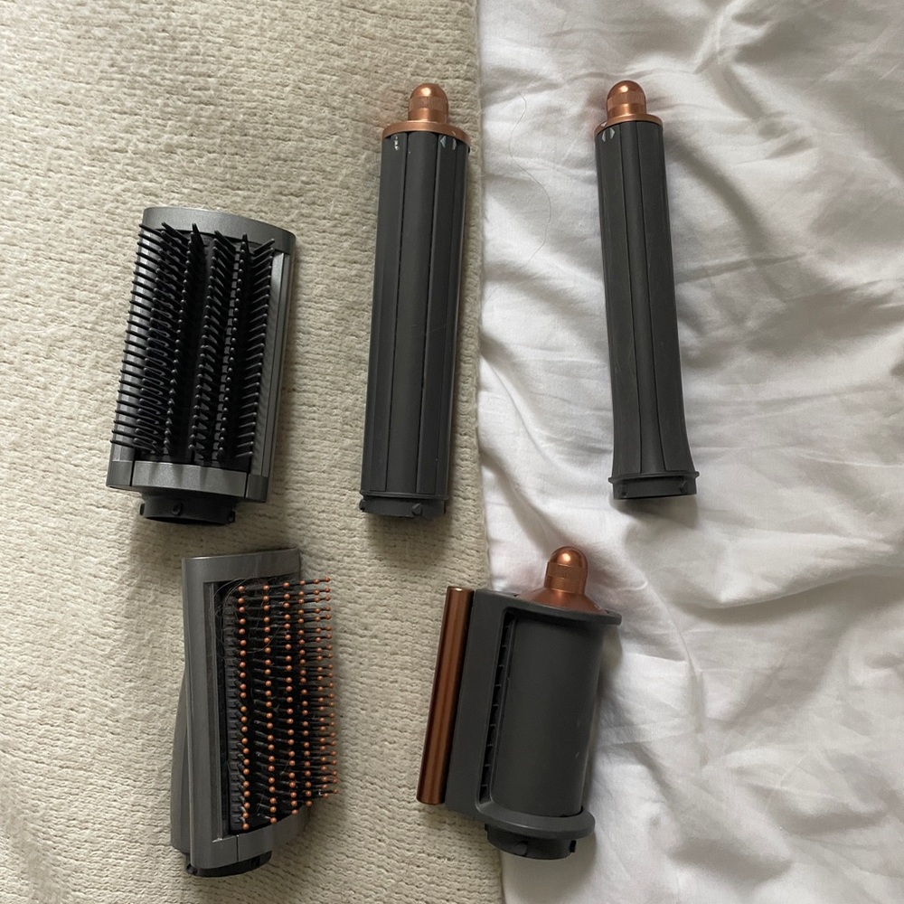 Dyson Gray and Copper Hair Styling Attachments